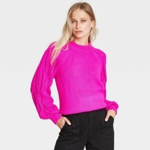 Who What Wear Pink Sweater